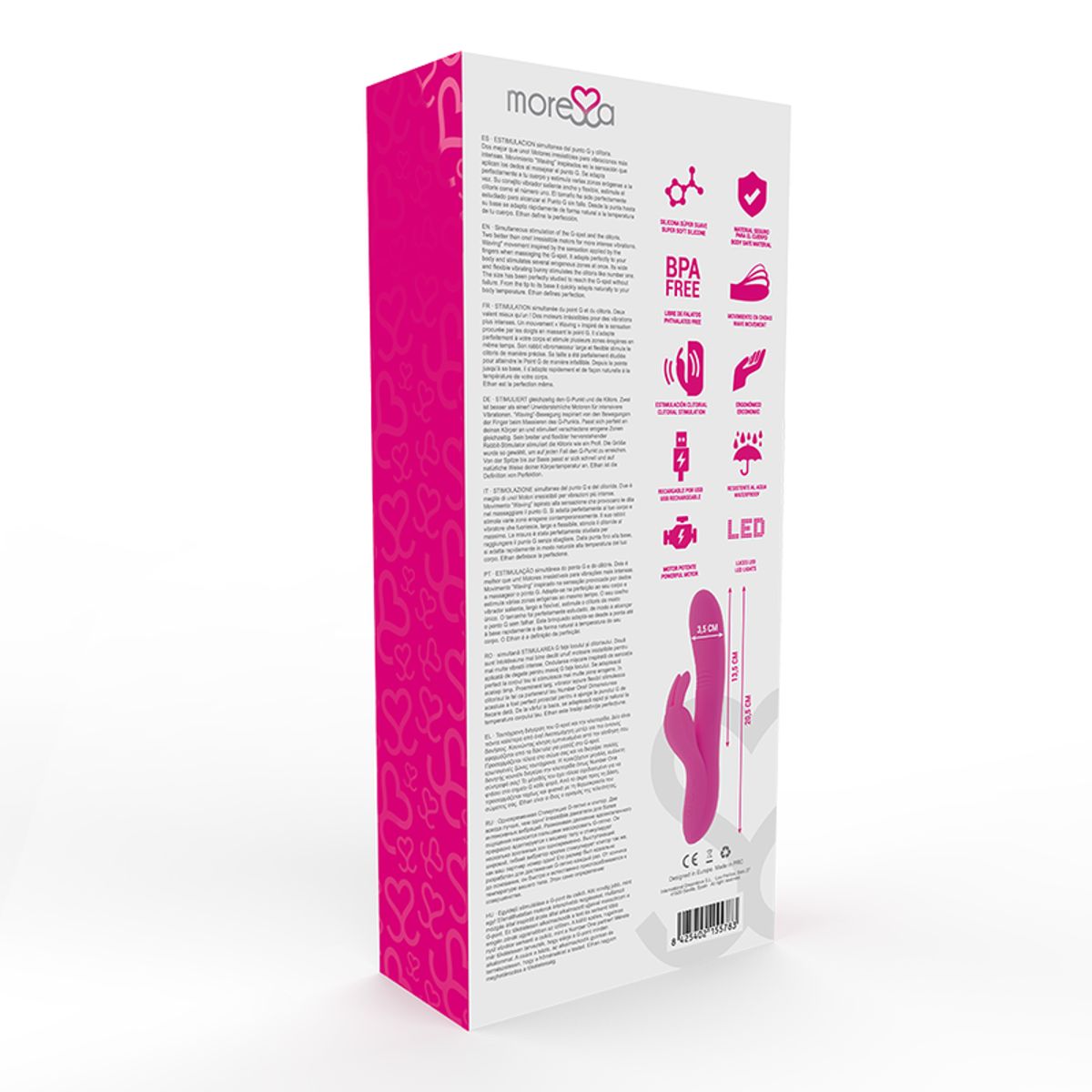 Rabbitvibrator "Ethan" | 7 Vibrationsmodi | Moressa