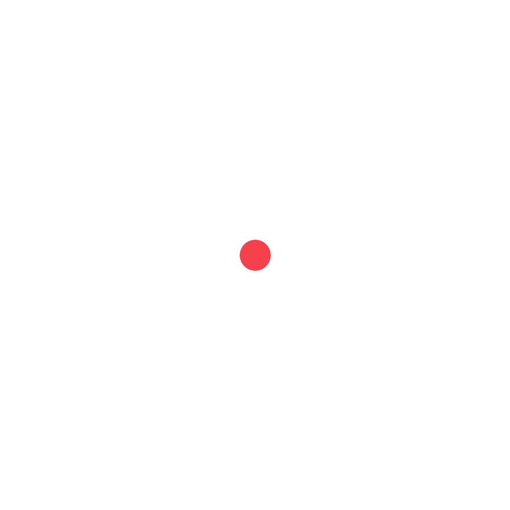 Roter Punkt auf weißem Hintergrund.