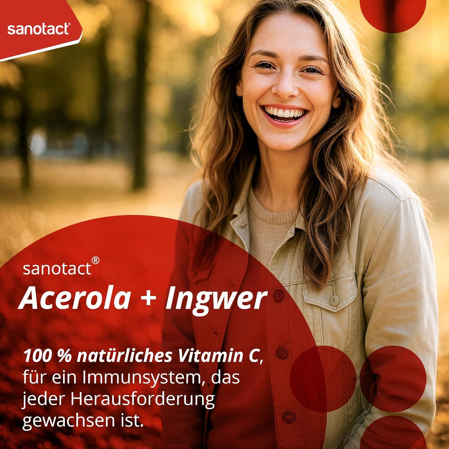 sanotact® Direkt-Boost Acerola + Ingwer Immun­system Sticks