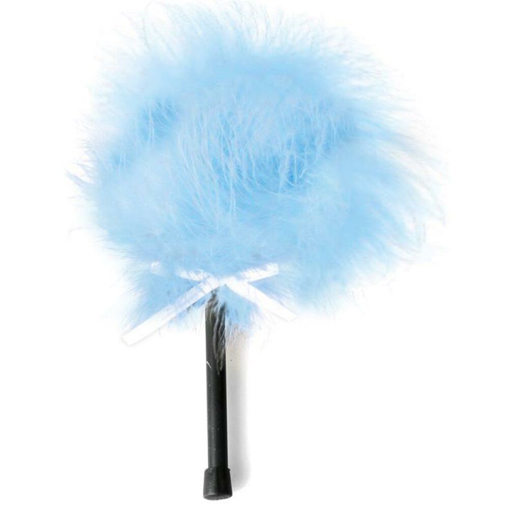 Secretplay light blue marabou duster
