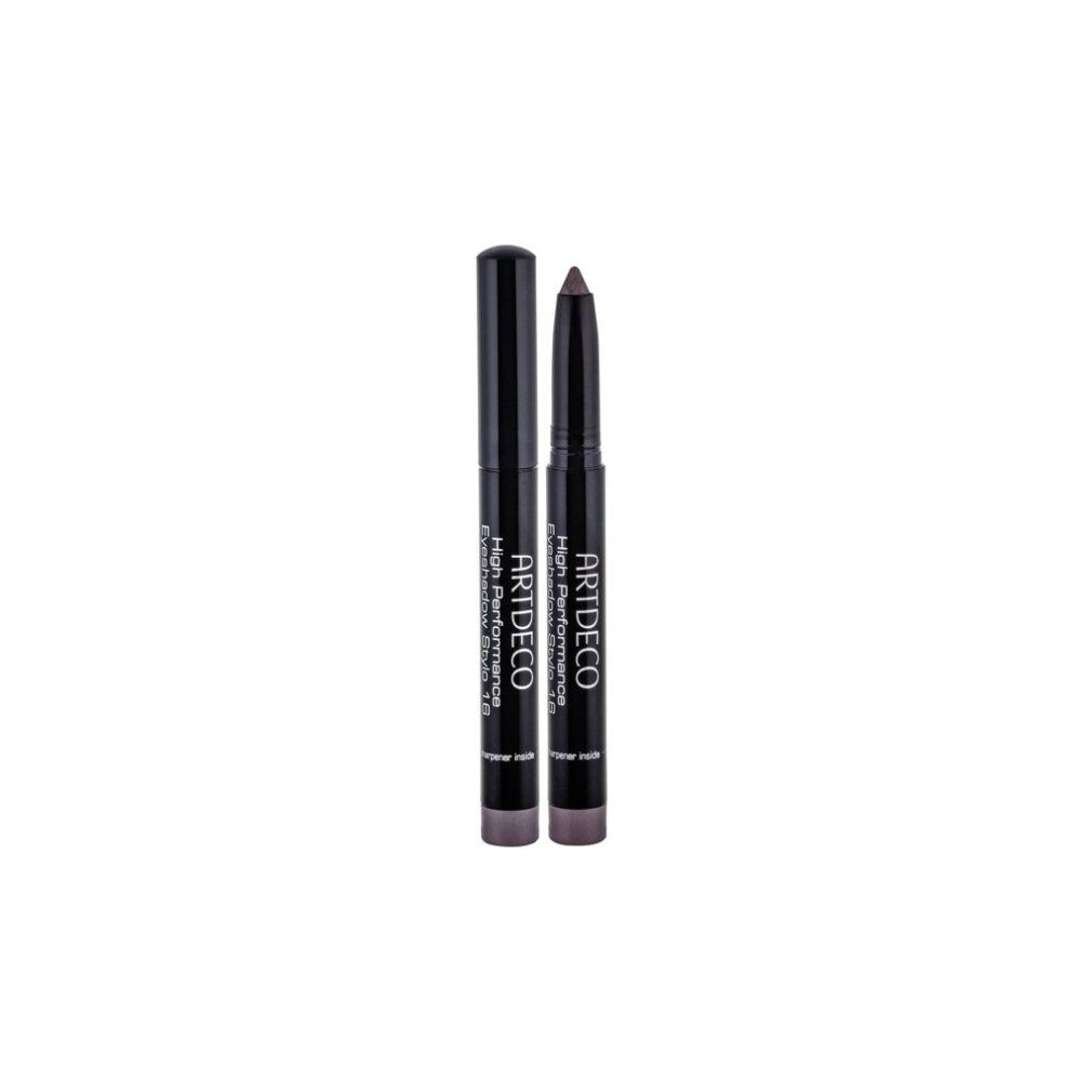 Artdeco High Performance Eyeshadow Stylo. Zwei Stifte, einer mit Kappe. Produktname und Logo sichtbar.
