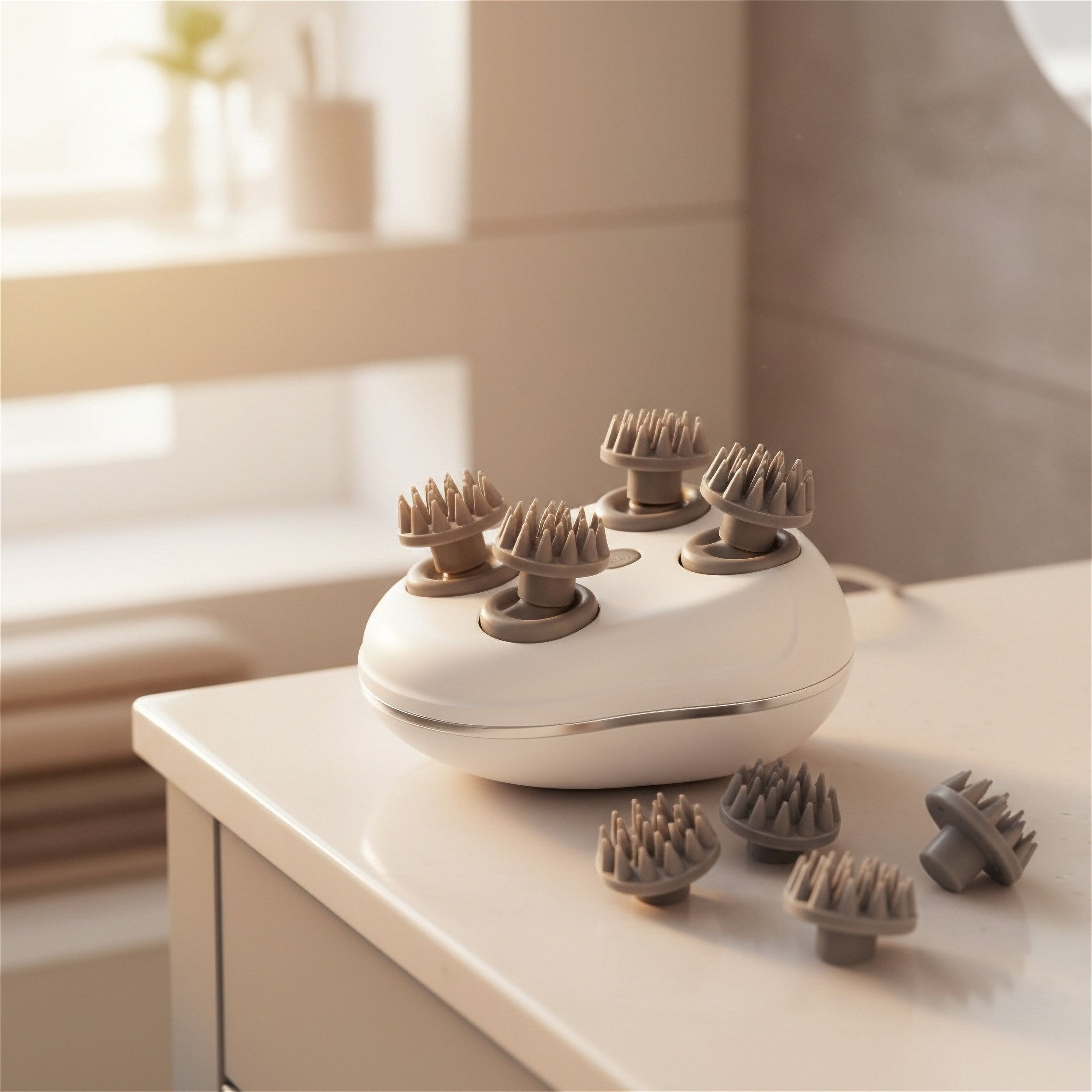 Elektrischer 3D-Massager für Körper & Kopfhaut – Rotes Licht, Entspannende Muskelmassage