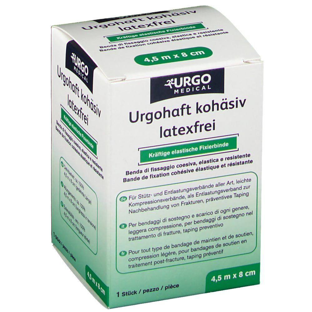 Urgohaft kohäsiv latexfrei 4,5 m x 8 cm