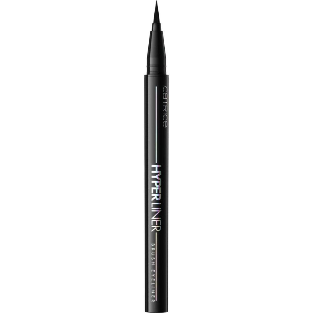 Schwarzer Eyeliner-Stift. Aufschrift: Catrice, Hyper Liner, Brush Eyeliner.