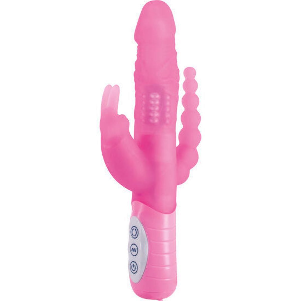 Rabbitvibrator "E Rabbit: Slimline Triple Play" | 7 Vibrationsmodi | Seven Creations