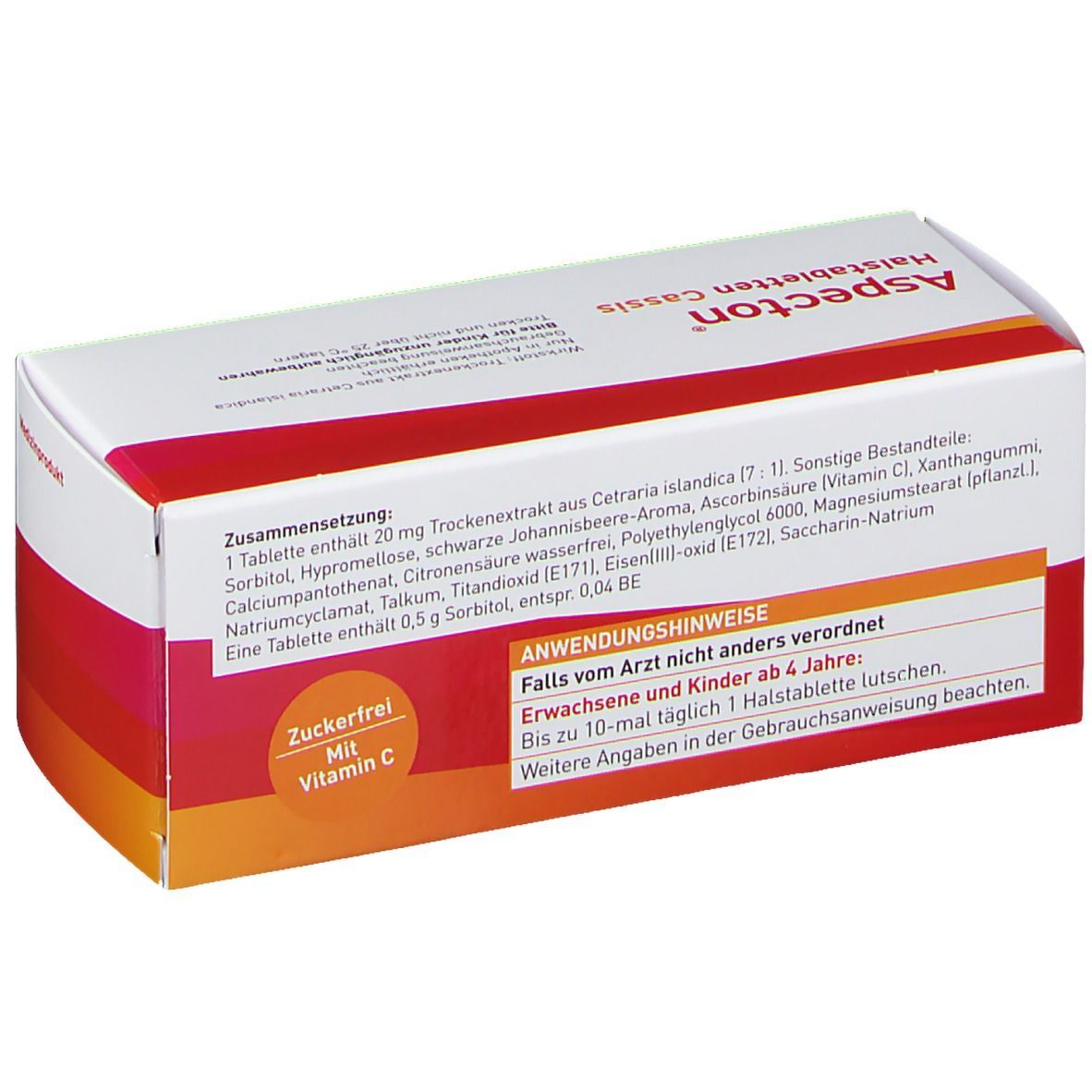 Aspecton® Halstabletten Cassis