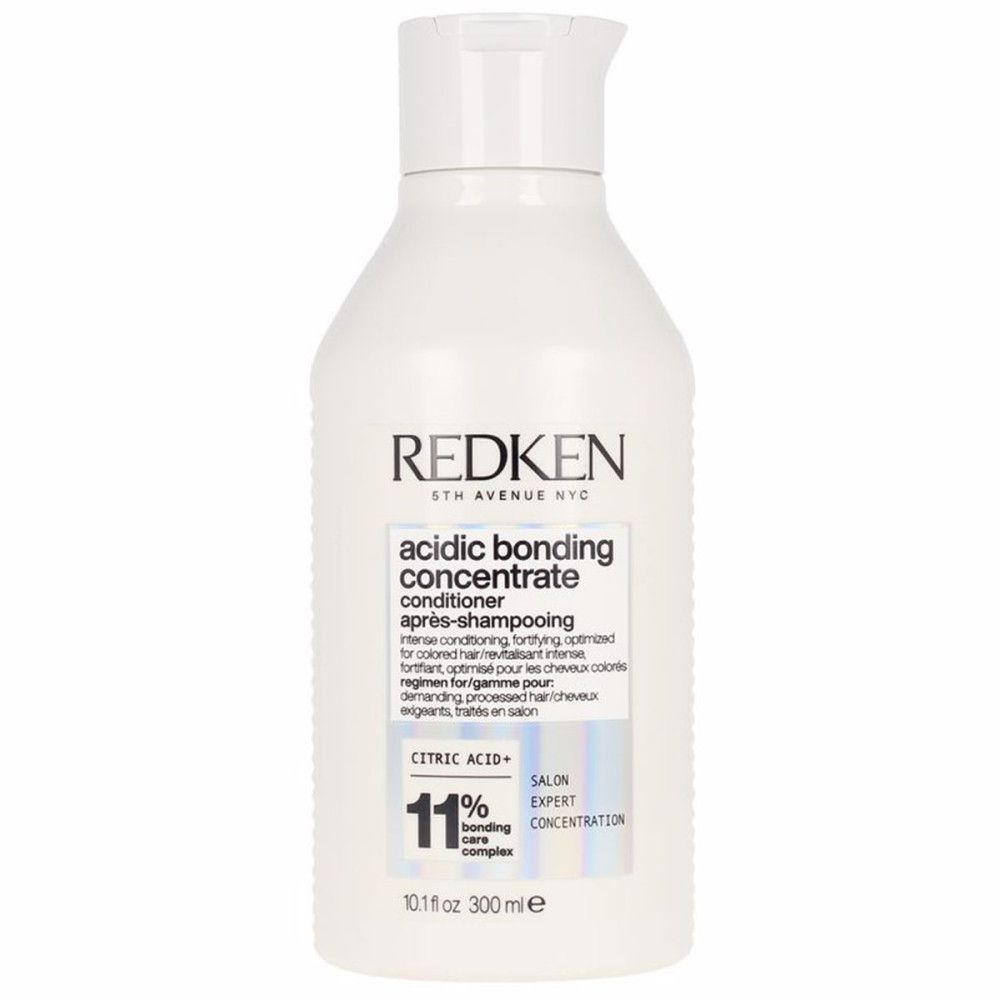 Redken Acidic Bonding Concentrate Conditioner Flasche mit Etikett, das 11% Bonding Care Complex anzeigt.