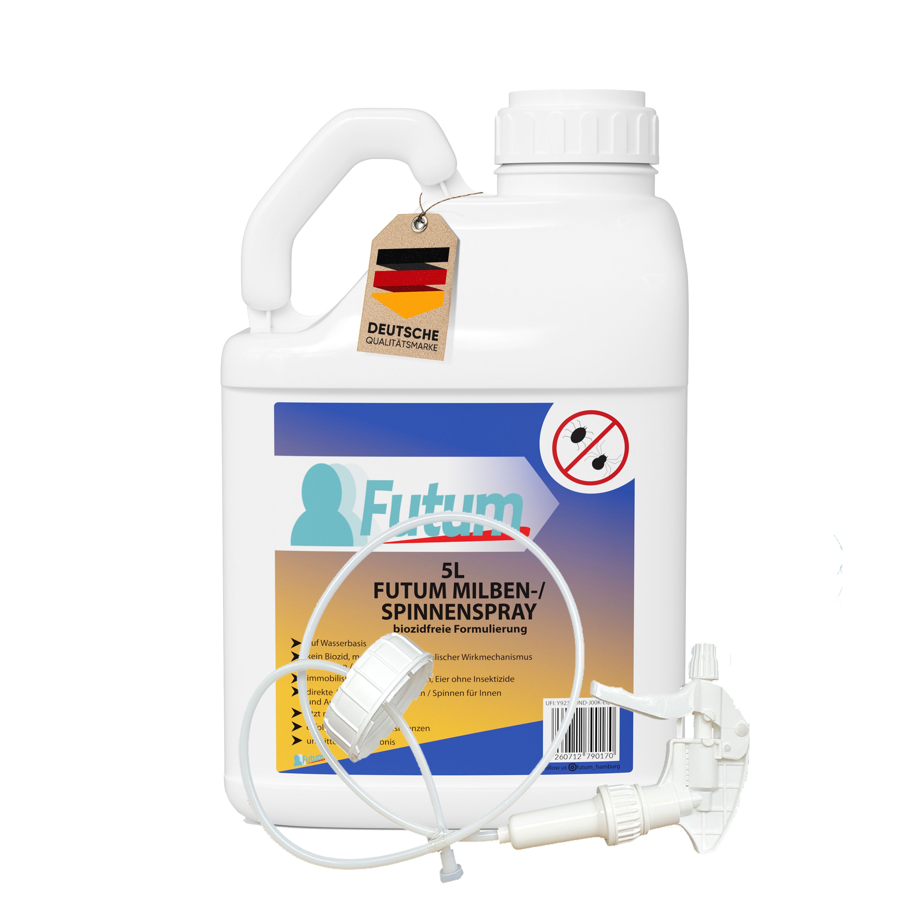 FUTUM 5L Milben- / Spinnenspray + TRIGGER