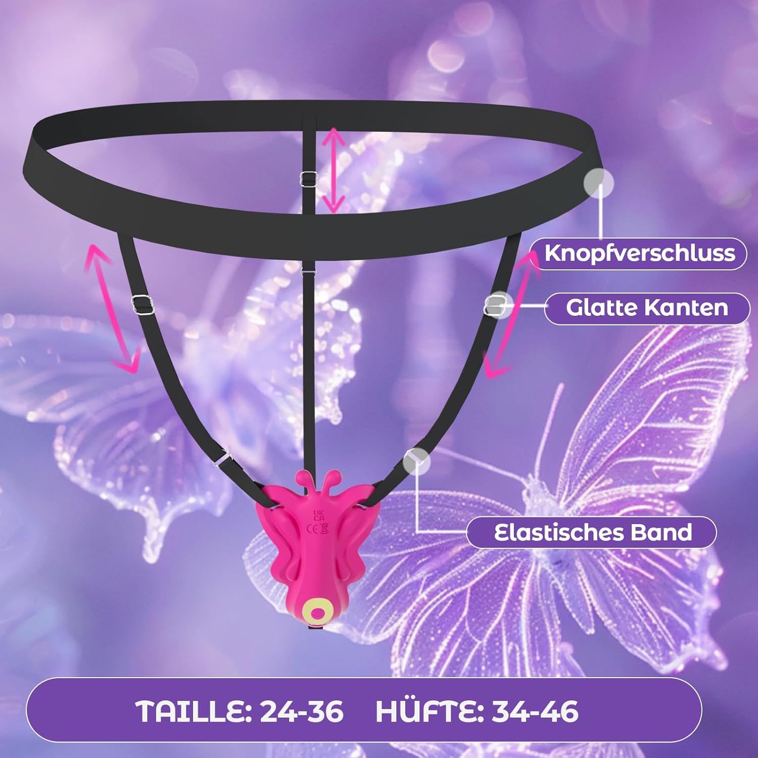 YAWNSHE Butterfly Vibration für Frauen Klitoris