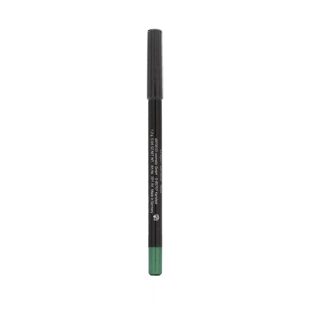 Artdeco Soft Eye Liner Waterproof 21. Grüner Stift mit schwarzem Schaft. Produktname und Marke sind sichtbar.