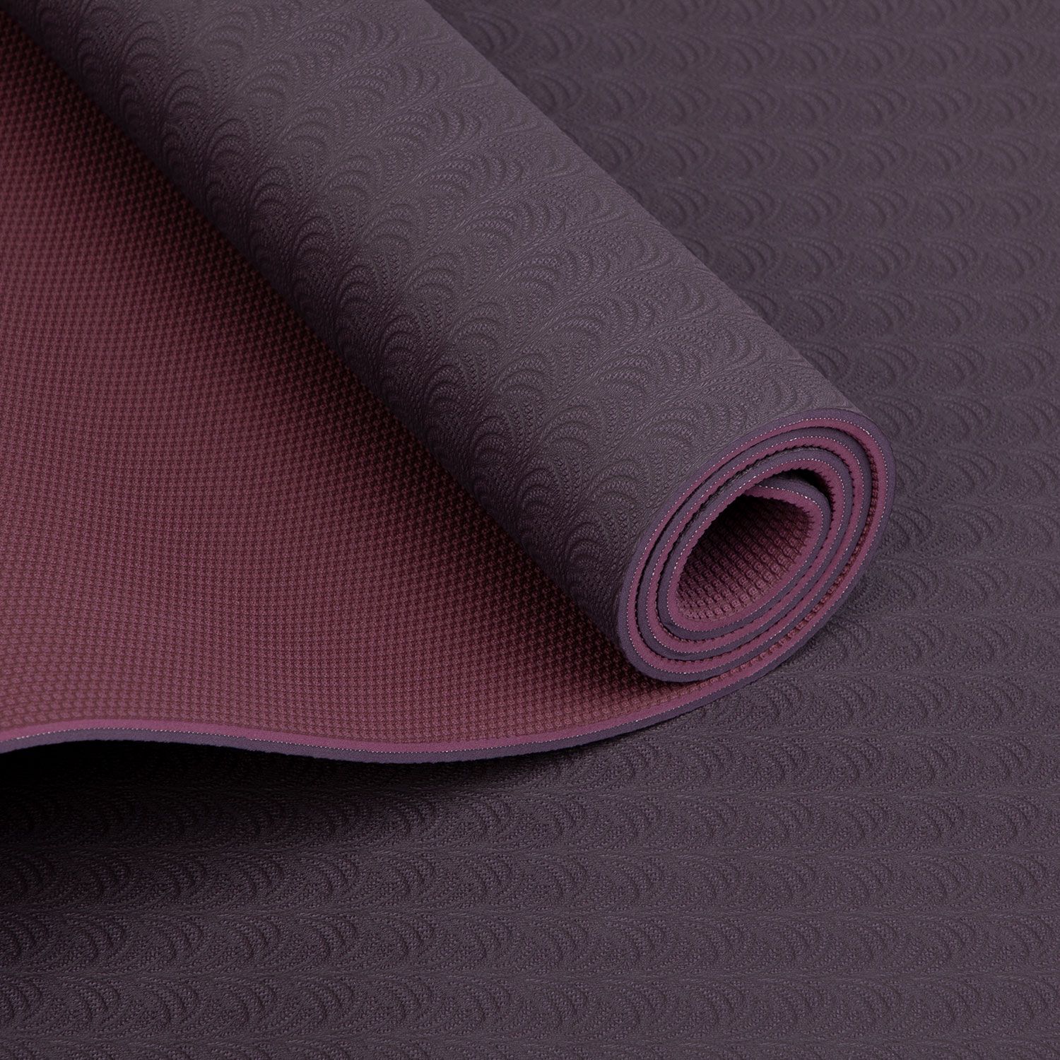 bodhi Yogamatte LOTUS PRO aubergine/hell aubergine