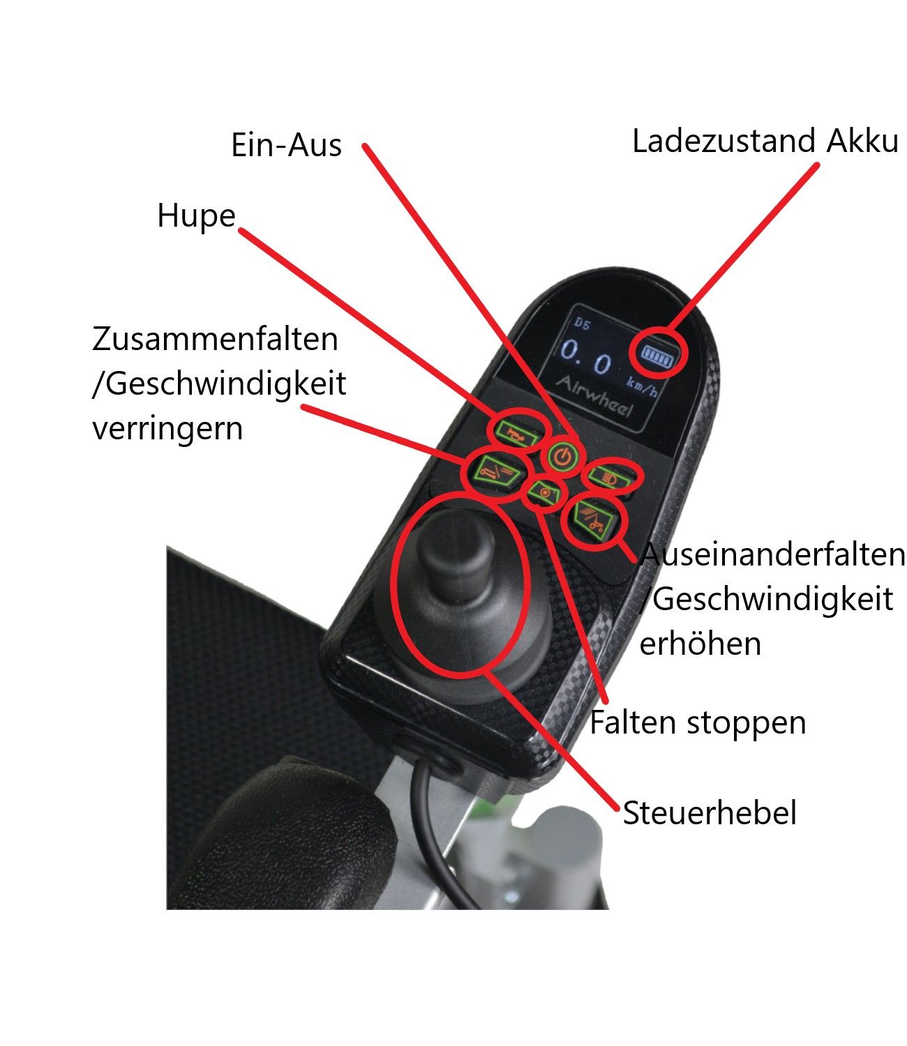 Devita Elektrorollstuhl Padaro elektrische Faltung