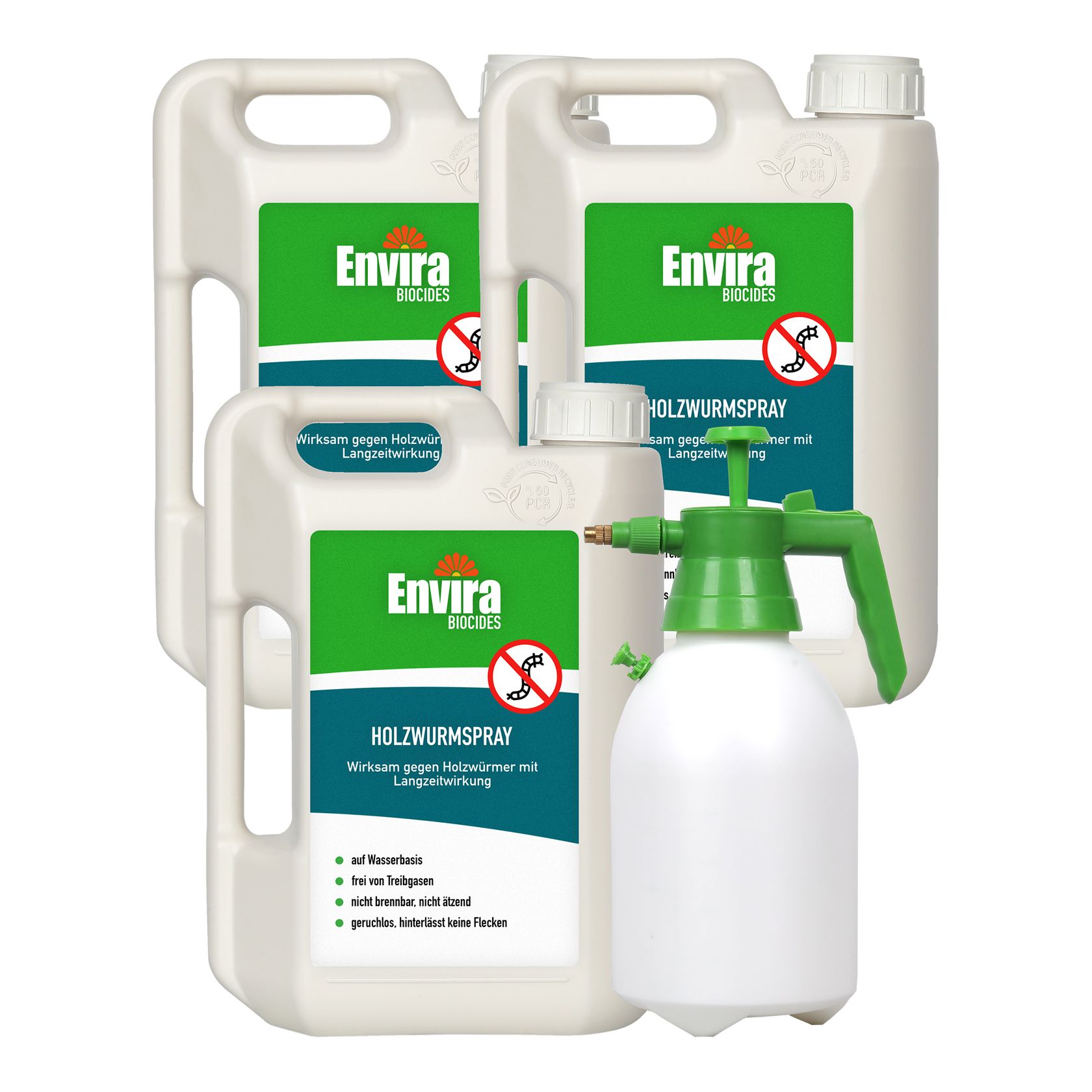 Envira Holzwurmspray mit Drucksprüher