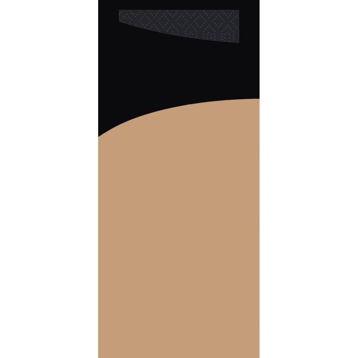 5x SACCHETTO 190x85mm eco brown/Serv.schwarz