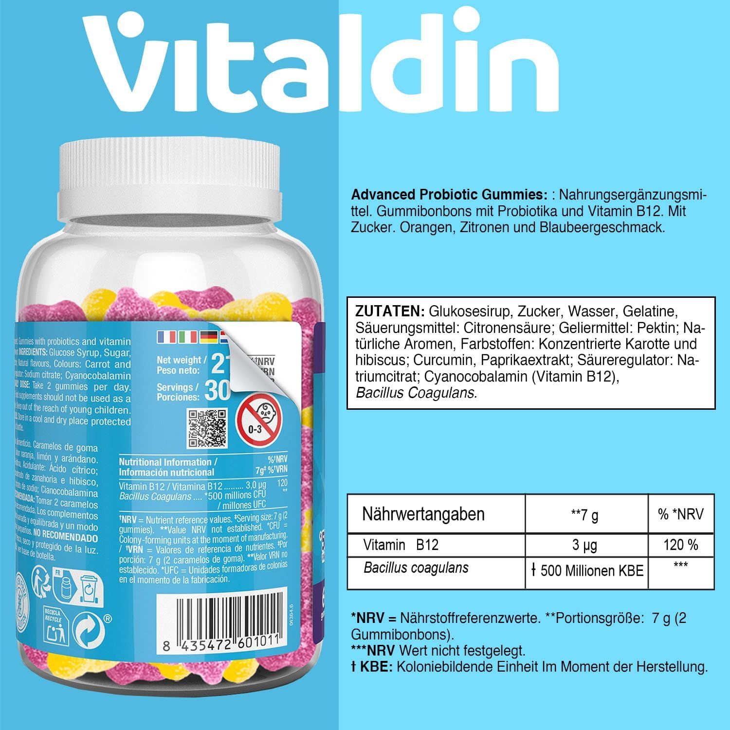 VITALDIN Kulturen Komplex Gummies