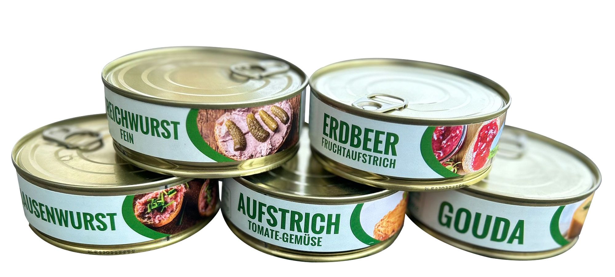Testpaket Aufstriche – haltbare Brotbeläge für Krisenvorsorge und Vorrat