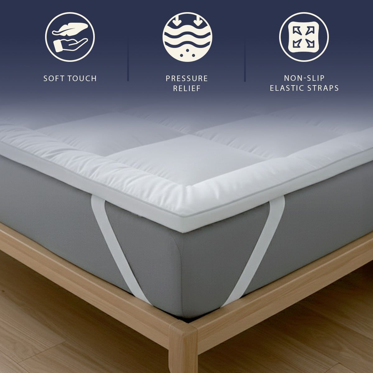 The White Stone Topper 90x190 cm aus 800 g/m²