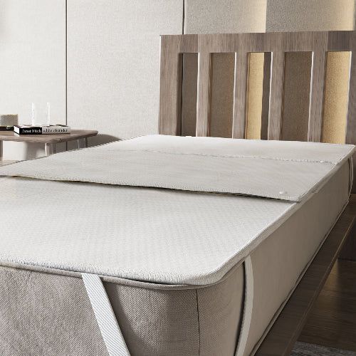 The White Stone Set mit 3 Schutzauflagen 140x75 cm Wasserdicht und Wiederverwendbar
