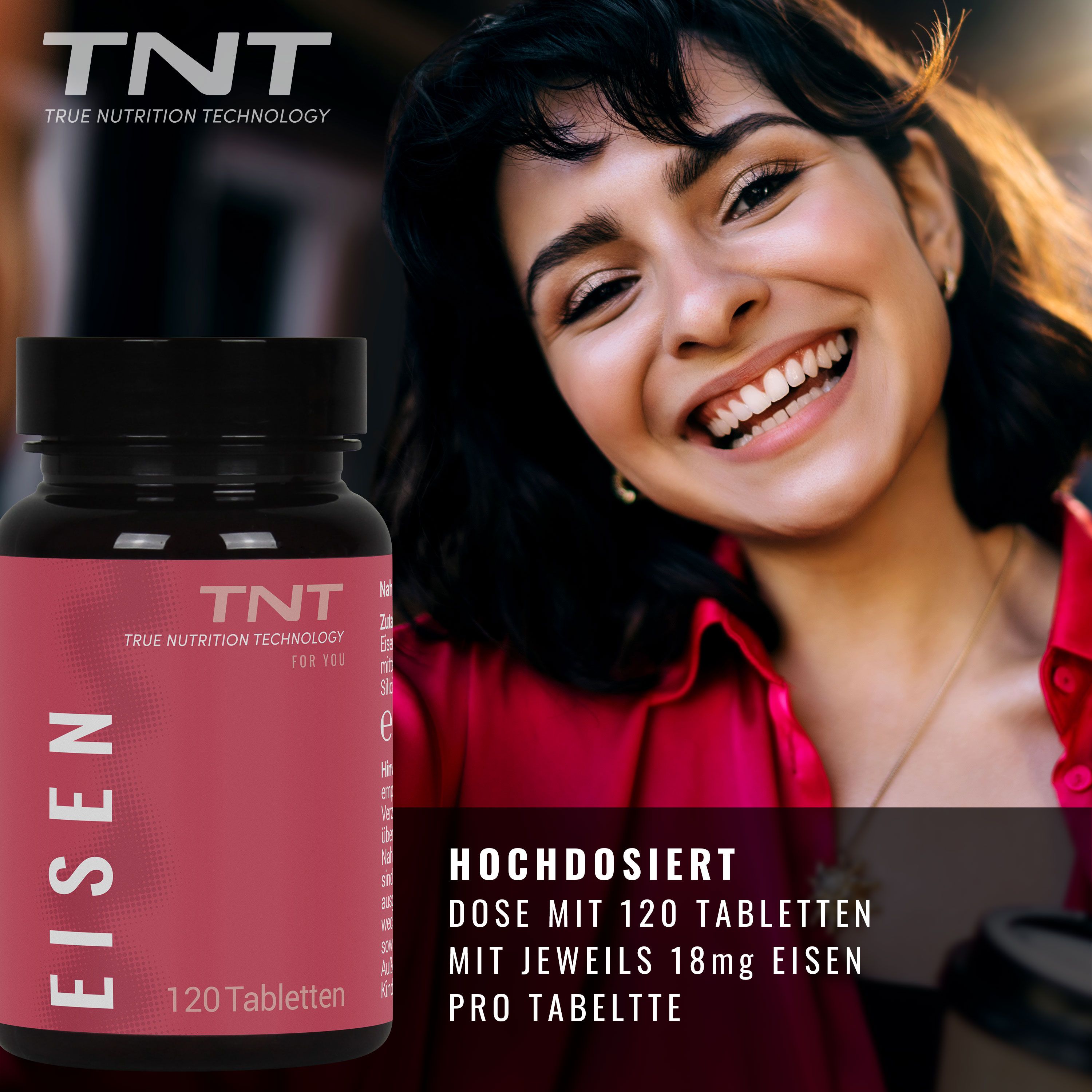 TNT Eisen - mit 18mg Eisen pro Tablette