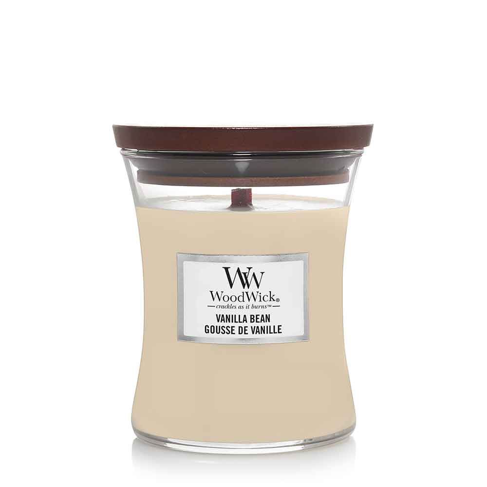 WoodWick - Kerzen in Sanduhrform - Medium Hourglass Vanilla Bean