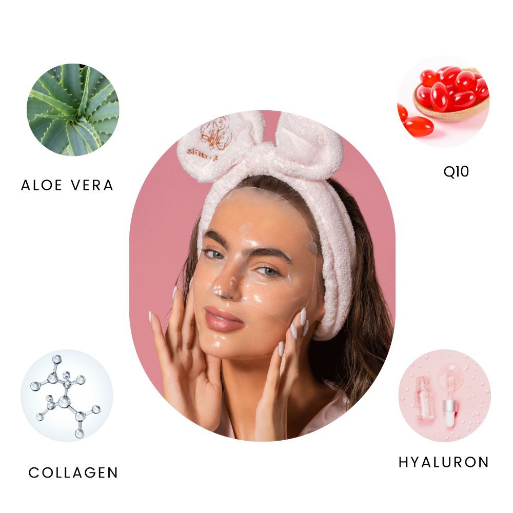 Sisters & Me Hydrogel Boosting Maske mit Q10 und Kollagen