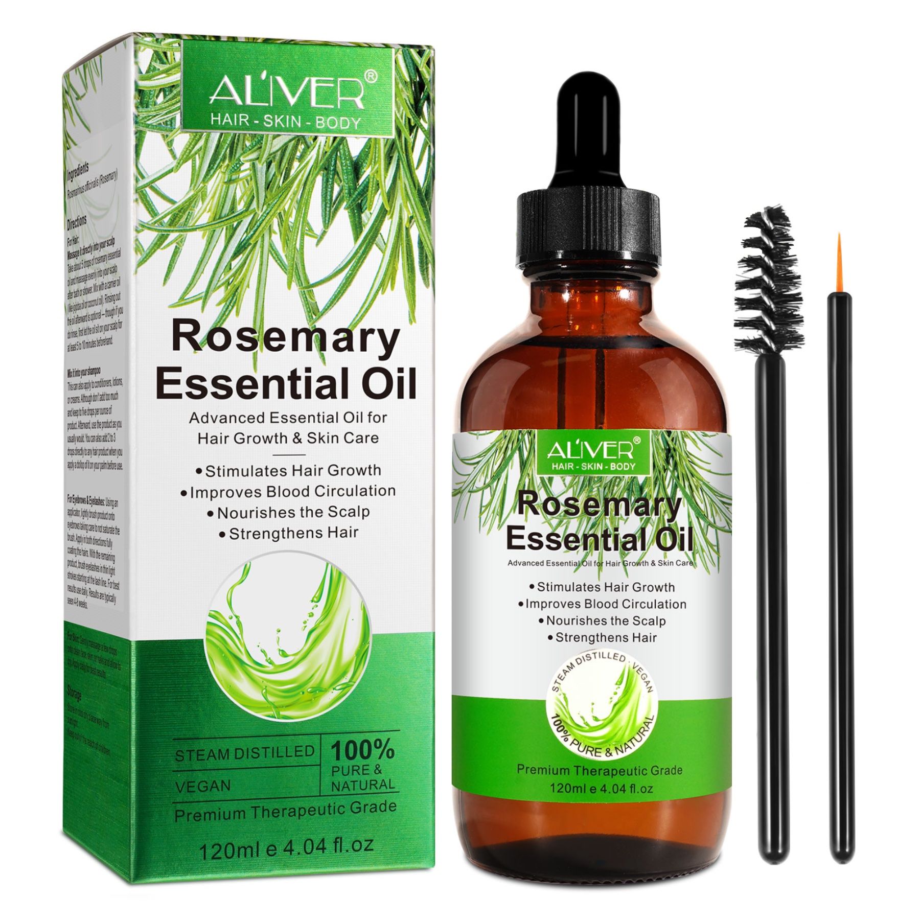 Aliver Haaröl Rosmarinöl für Haarwachstum