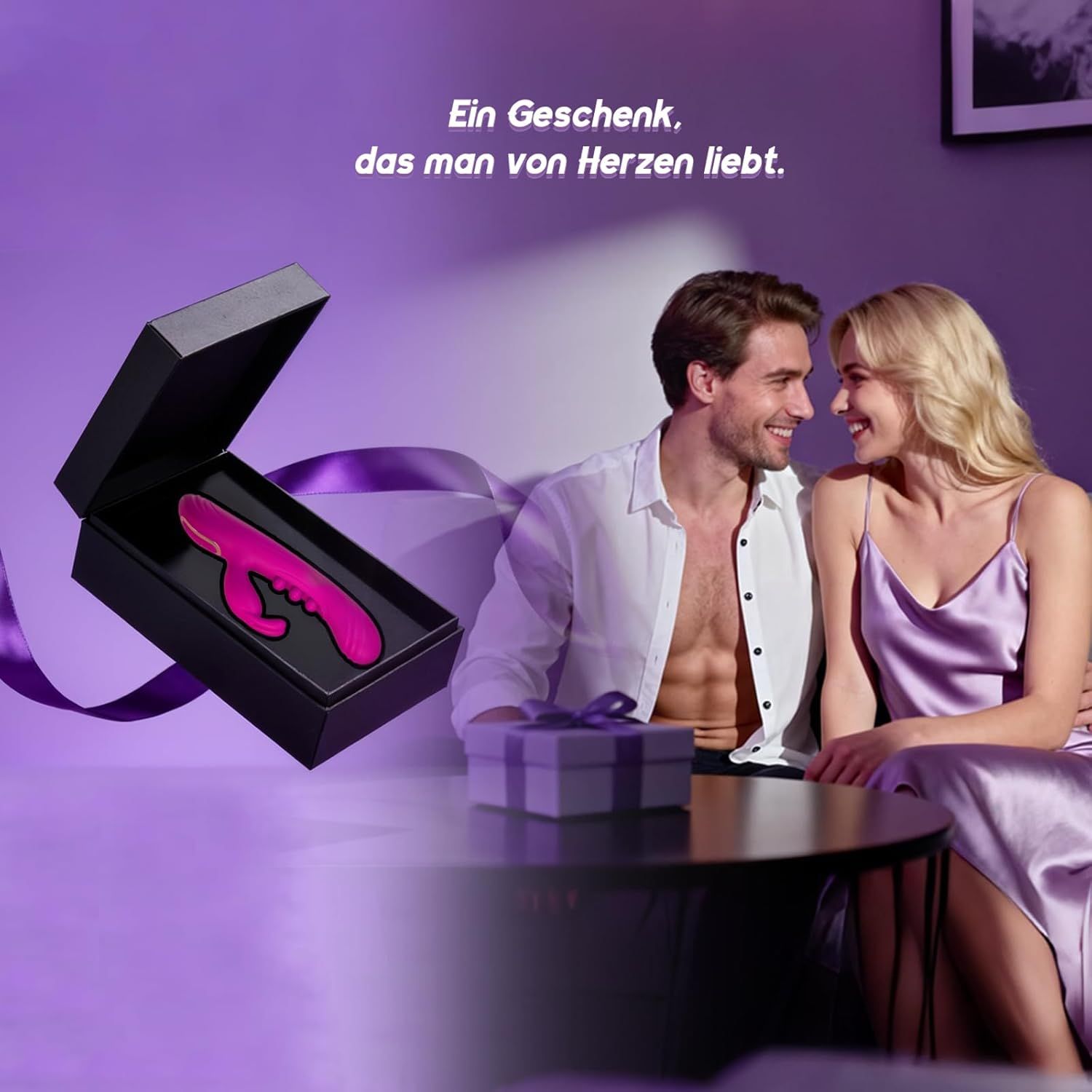 YAWNSHE Dildo Vibrator mit Pulsierenden Kugeln