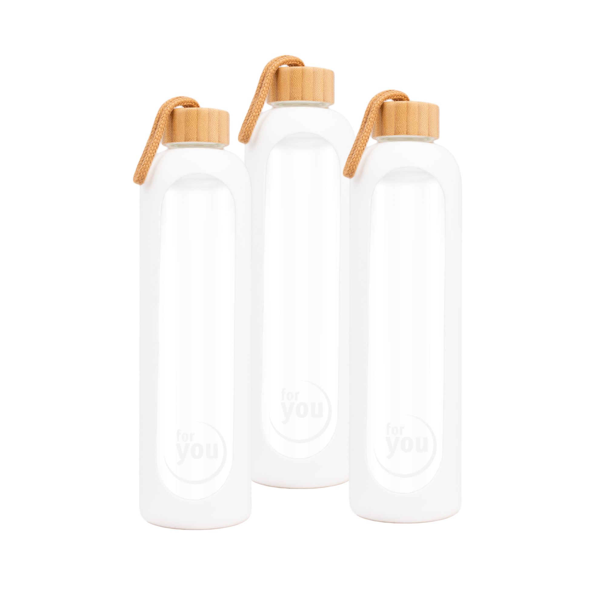 for you Nachhaltige Trinkflasche Dreierpack