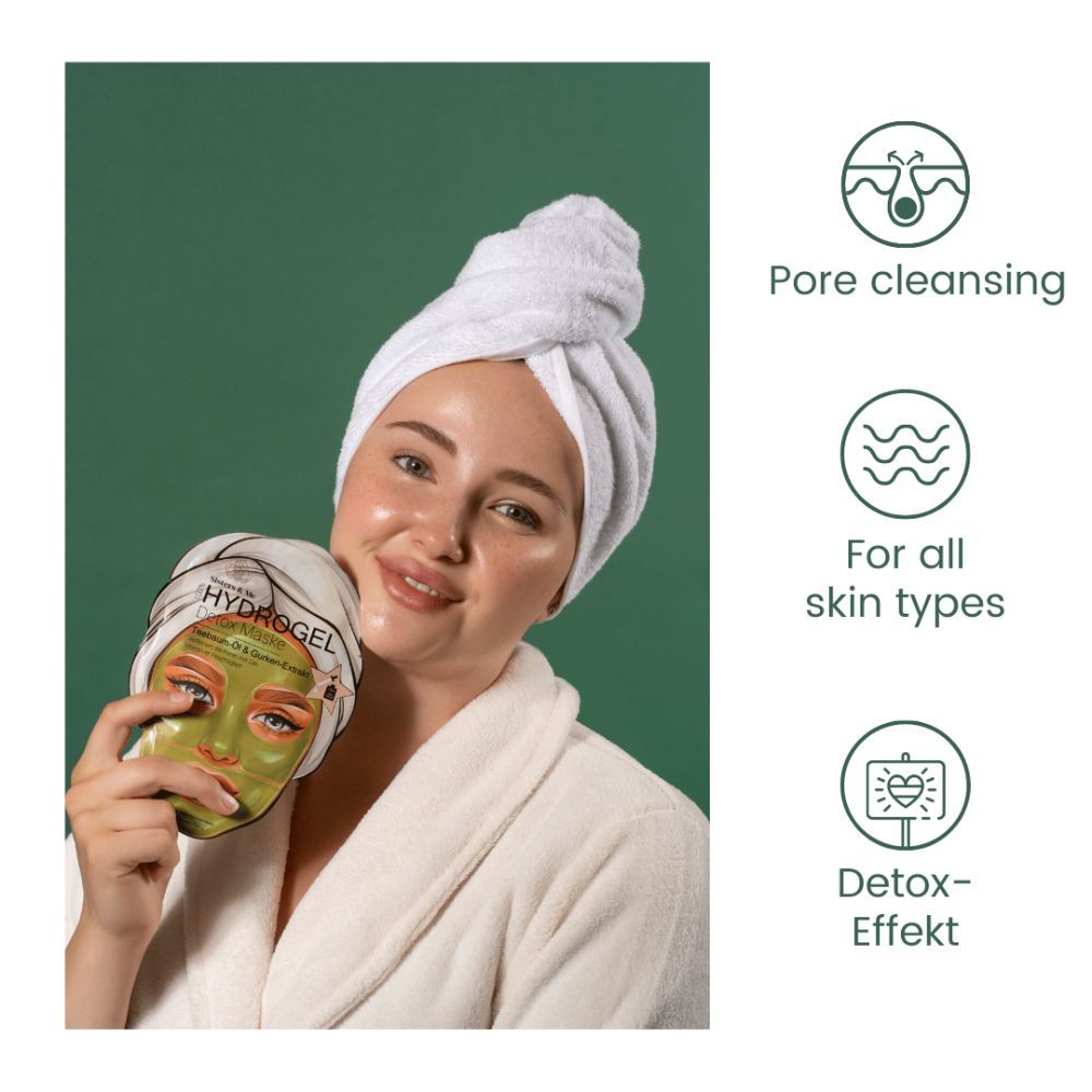 Sisters & Me Hydrogel Detox Maske mit Teebaumöl & Gurken-Extrakt