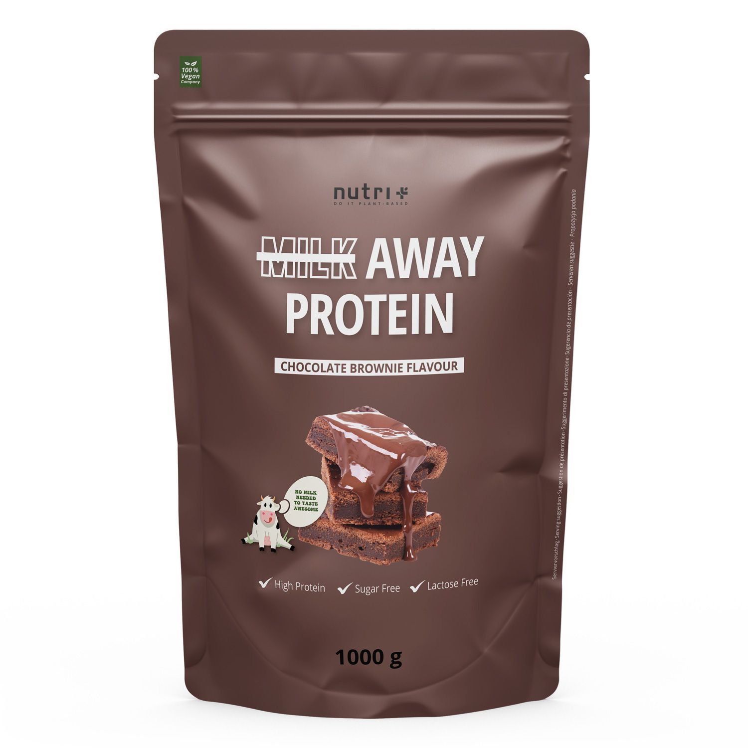 nutri+ Milk Away Protein - Veganes Eiweißpulver ohne Soja