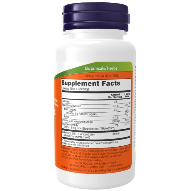 Now Foods Sambucus Zink-C