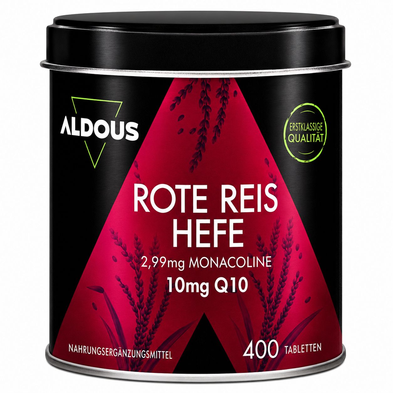 Aldous Fermentierter Roter Reis mit Q10 Tabletten