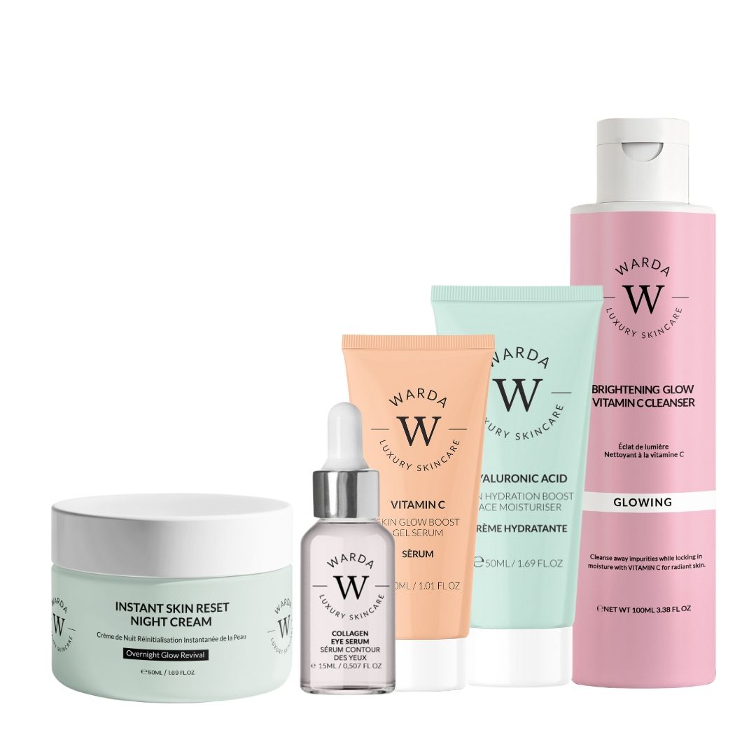 Warda Luxury Skincare Komplettes Set zum sofortigen Zurücksetzen der ...