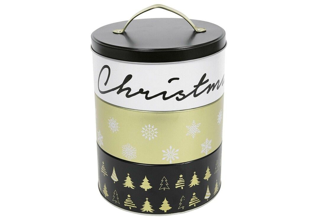 Gebäckdose 3 Ebenen