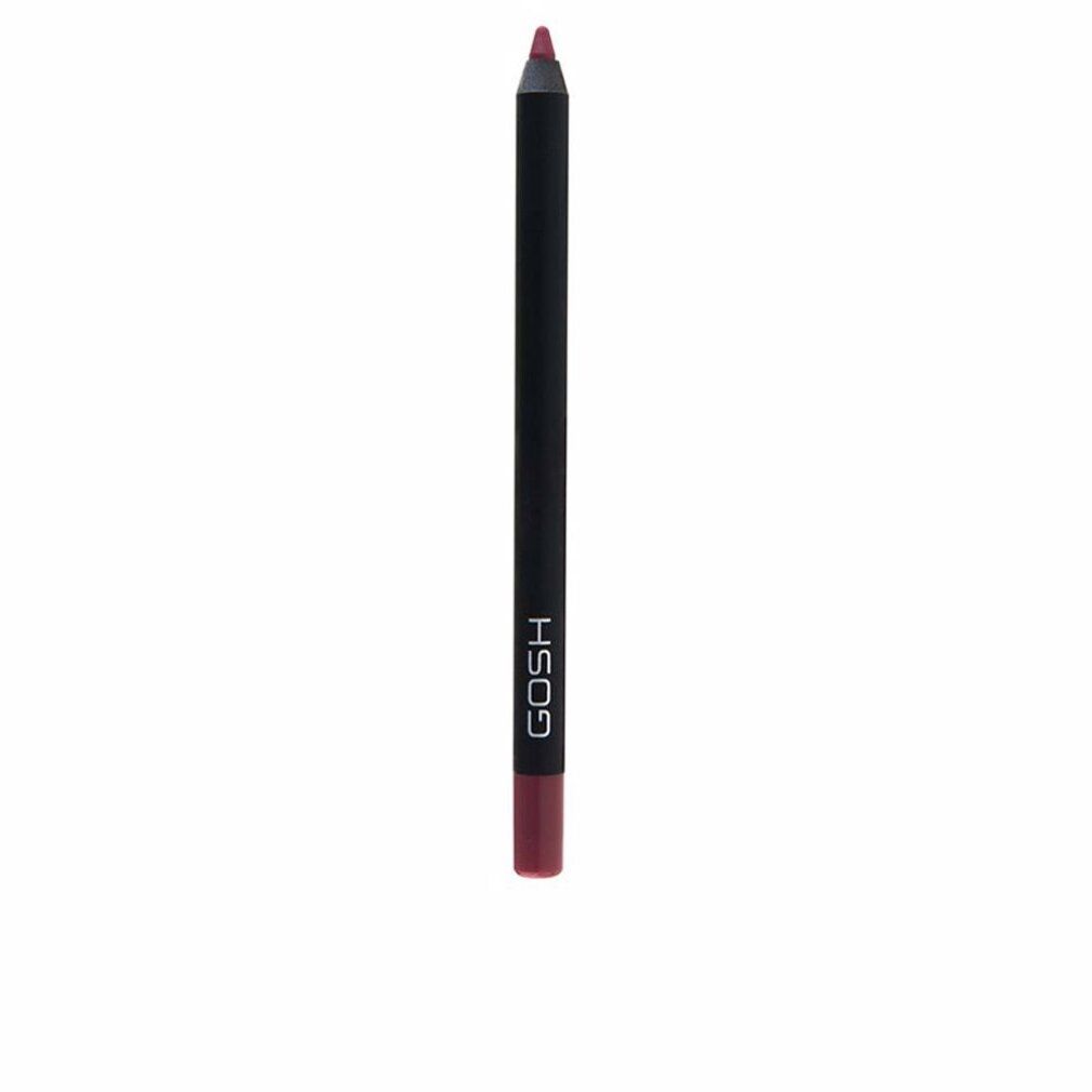 Gosh Velvet Touch Lipliner Waterproof 009 Rose. Schwarzer Stift mit roter Spitze. Marke Gosh.