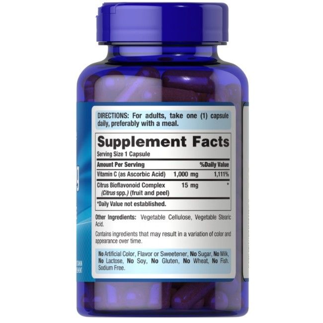 Puritan's Pride Vitamin C – 1000 mg mit Bioflavonoiden mit schneller Freisetzung