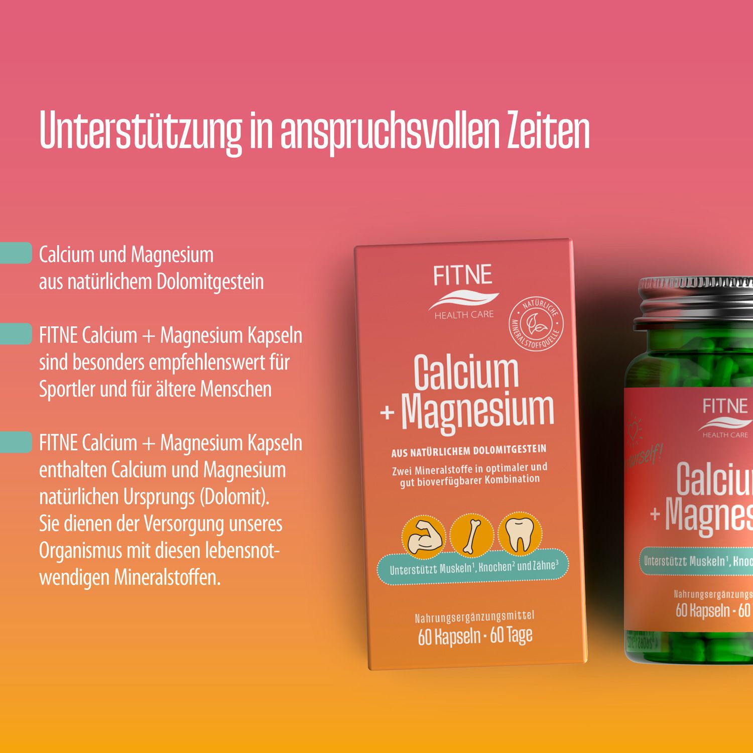 FITNE Calcium + Magnesium Kapseln