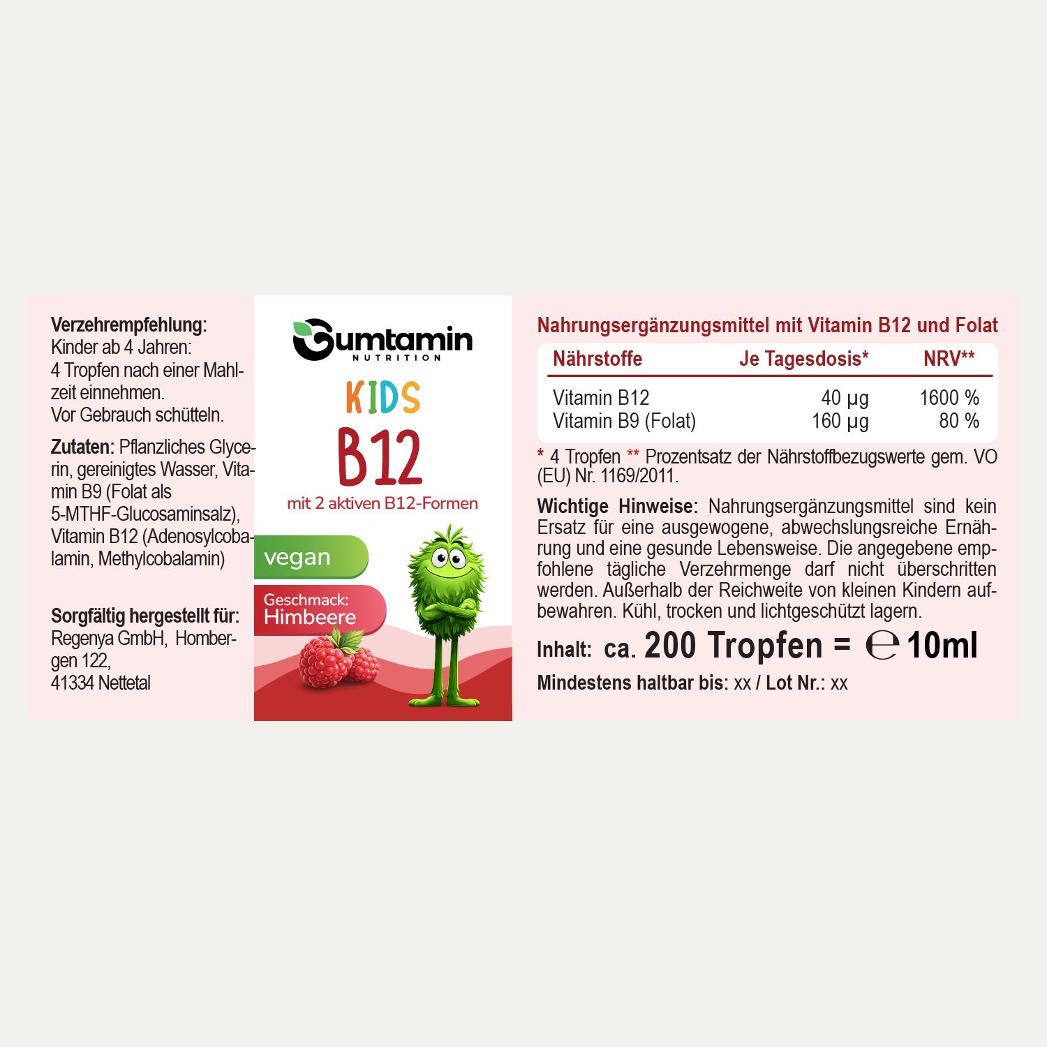 Gumtamin Kinder Vitamin B12 Tropfen