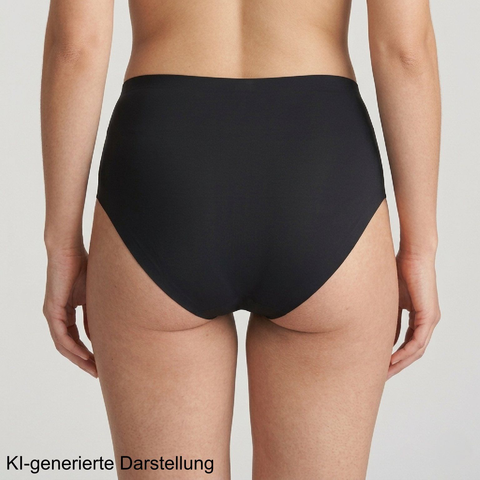 Schwarze Periodenunterhose, Rückansicht.