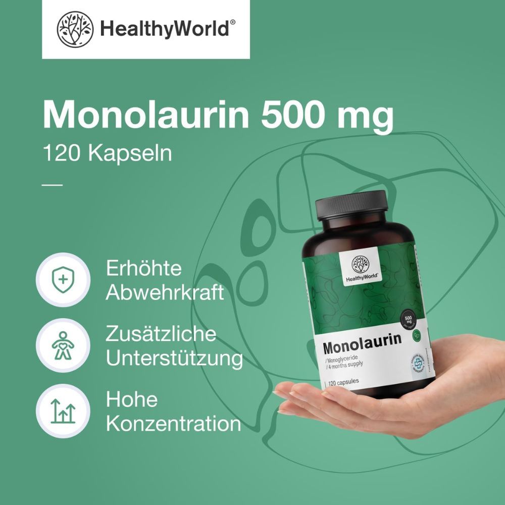 Monolaurin 500 mg Dose, "Erhöhte Abwehrkraft".