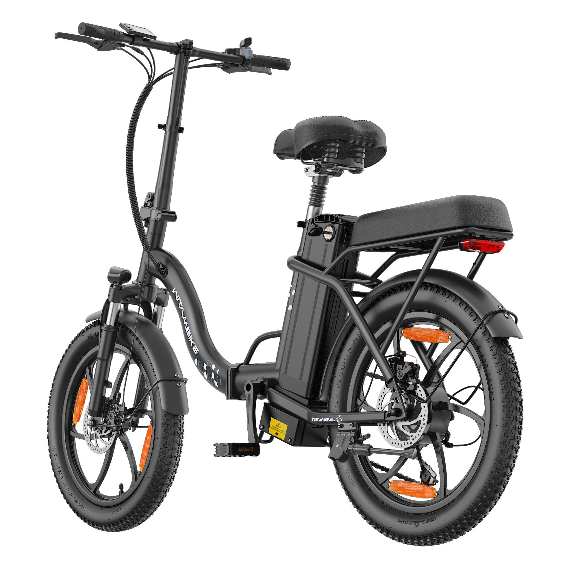 WITAMBIKE C16 Elektrisches Klapprad mit herausnehmbarem 48V-16Ah-Akku
