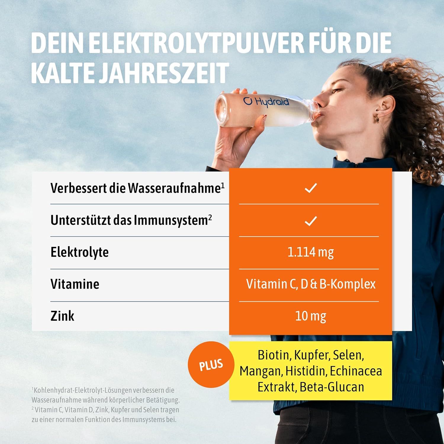 Hydraid PLUS IMMUNITY Mandarine Sticks