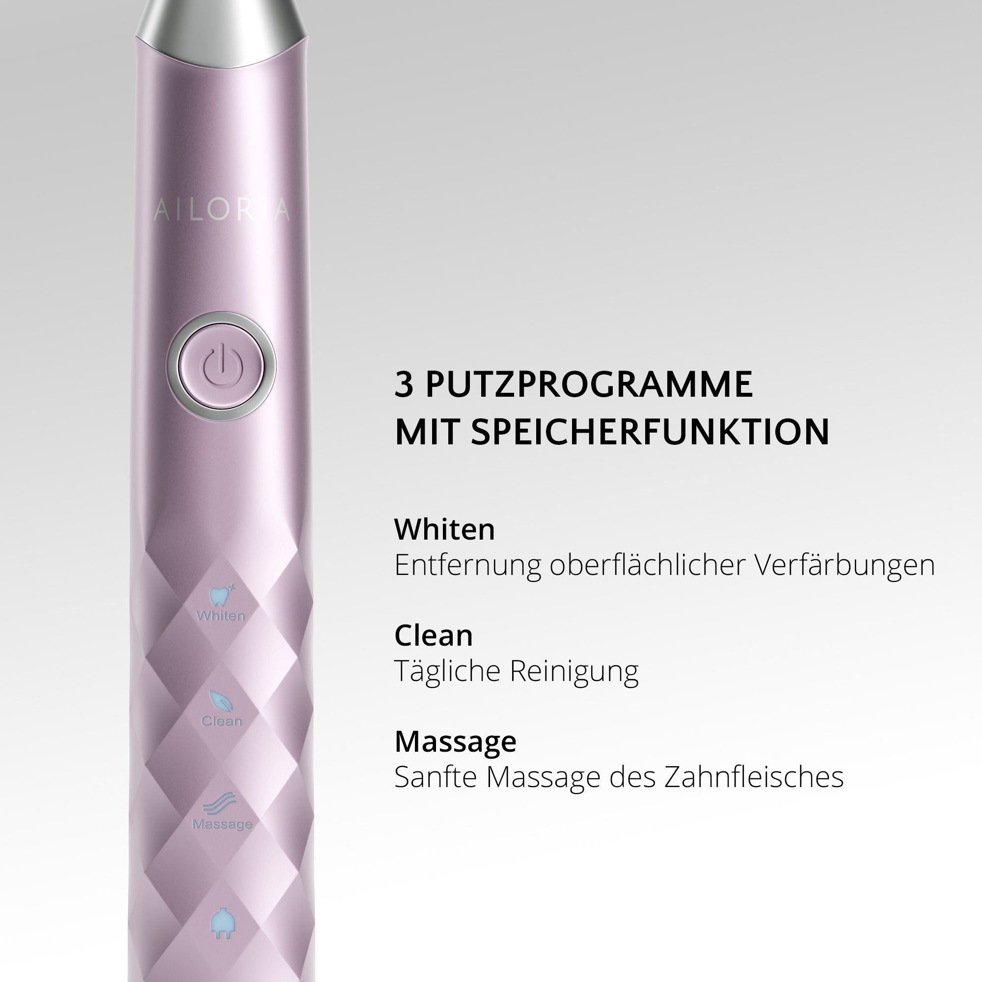 AILORIA SHINE BRIGHT SET USB-Schallzahnbürste