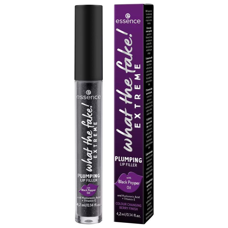 Plumping Lip Filler in schwarzer Verpackung mit Applikator.
