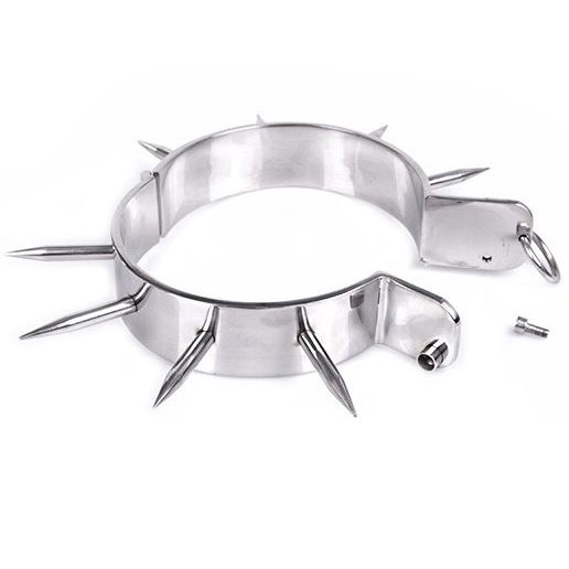 Metal Hard - BDSM-sklavenhalsband mit Spitzen