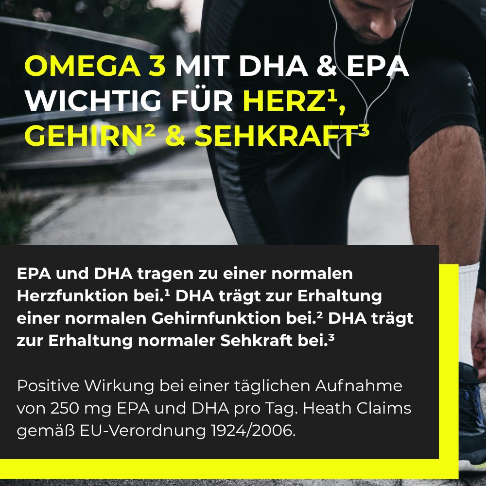 Body Ex® Omega 3 + D3 & K2 Kapseln, aus Algenöl, 100% vegan