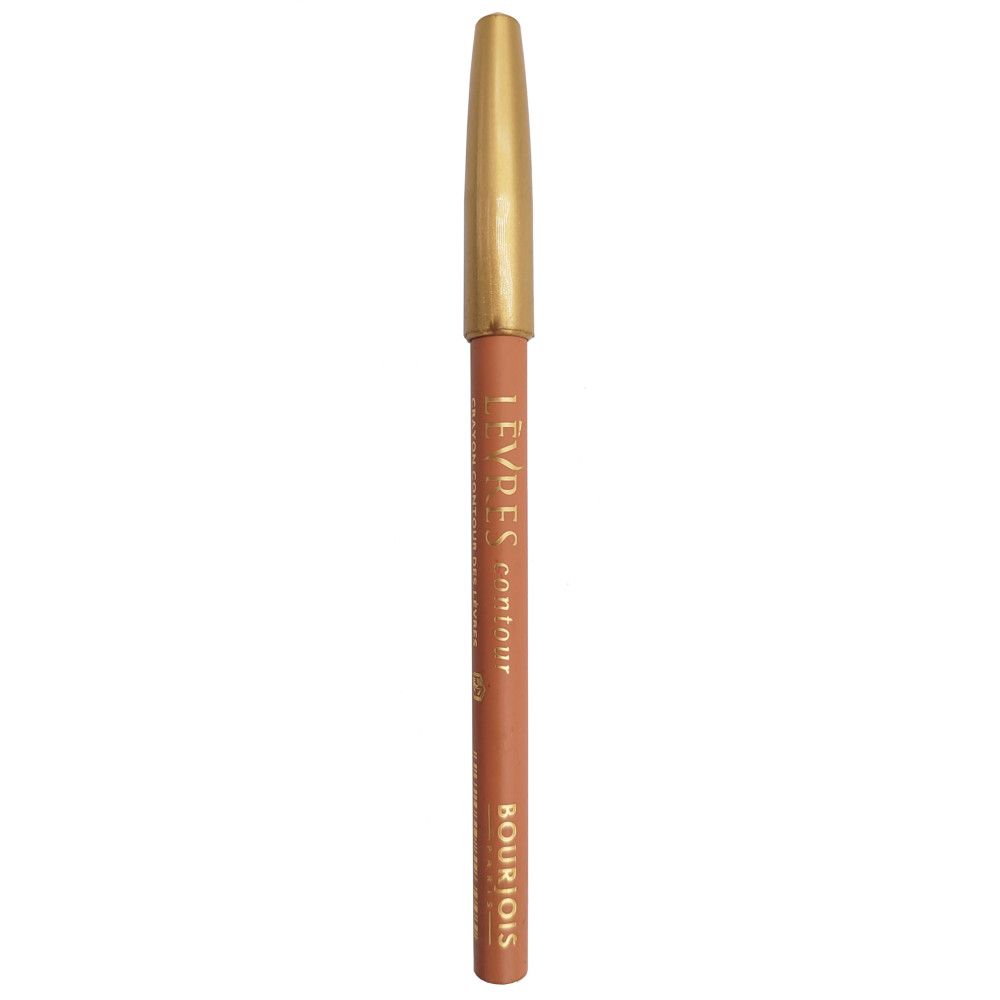 Lippenkonturenstift mit goldener Kappe. Aufschrift: LEVRES contour, Bourjois.
