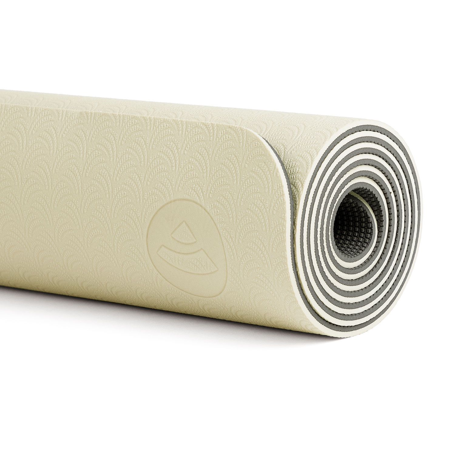 bodhi Yogamatte LOTUS PRO sand/hellgrau
