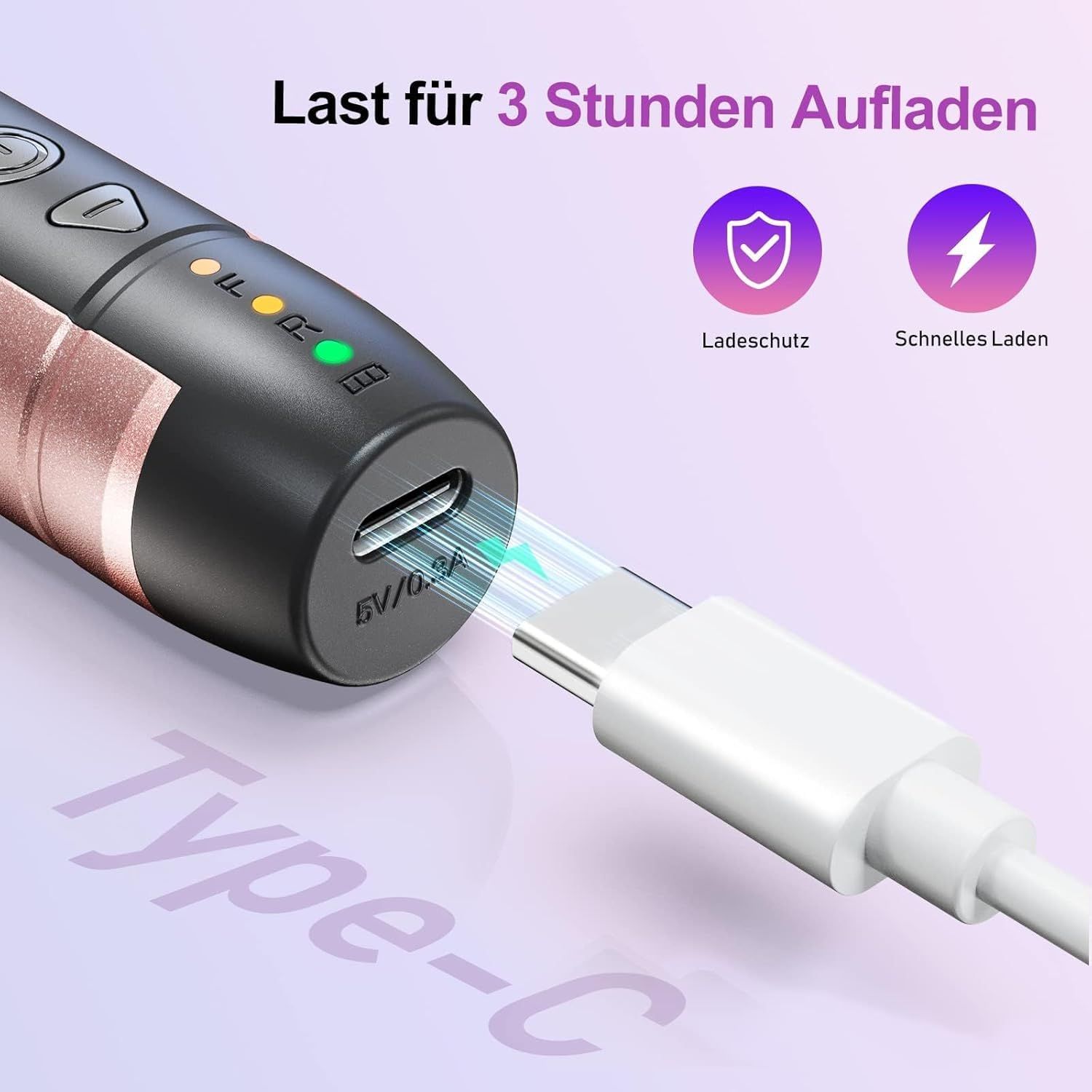 COSLUS  11 in 1 Profi Maniküre und Pediküreset Rosa