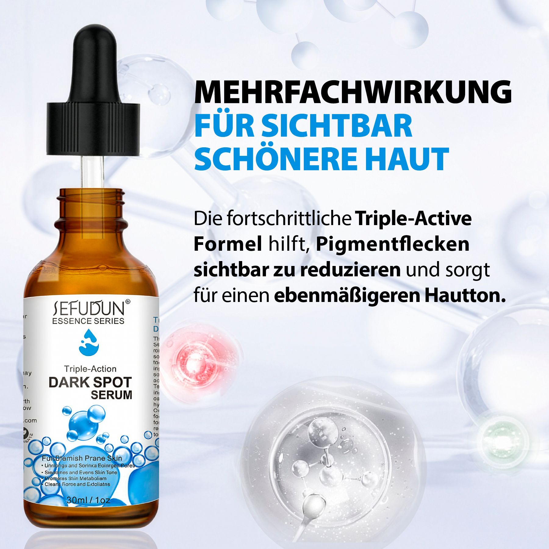 SEFUDUN Niacinamide Gesichtsserum gegen Pigmentflecken Dark Spot